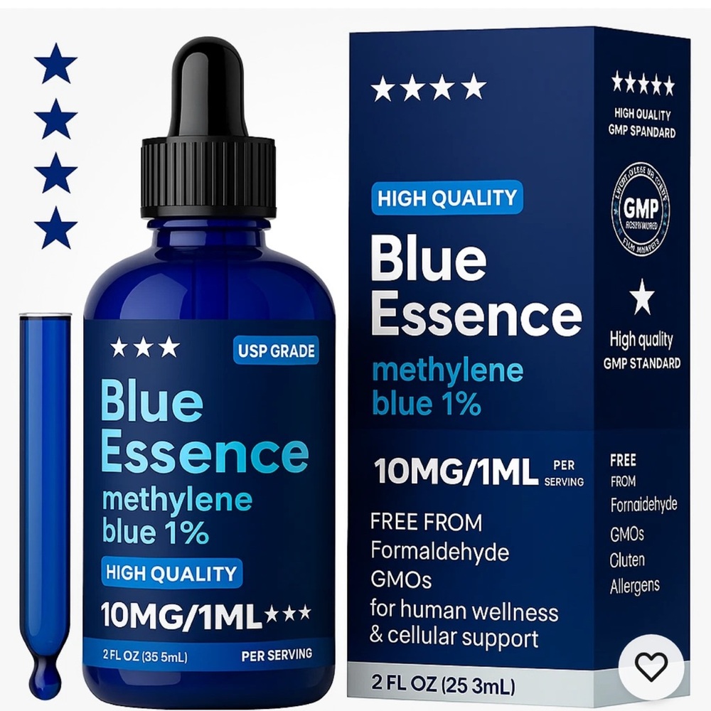 Pharmaceutical-Grade Methylene Blue 1% – 60mL | USP-Grade, Third-Party Tested